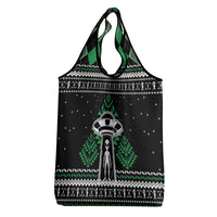 Alien Christmas Grocery Bag Xmas Holiday Patterns - Wonder Print Shop