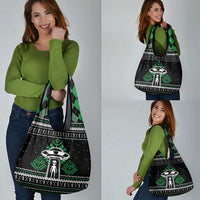 Alien Christmas Grocery Bag Xmas Holiday Patterns - Wonder Print Shop