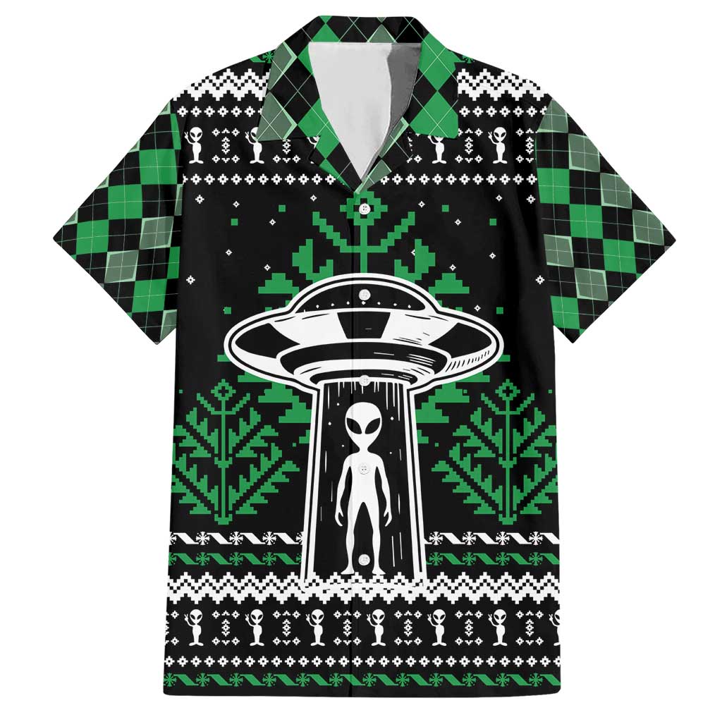 Alien Christmas Hawaiian Shirt Xmas Holiday Patterns - Wonder Print Shop