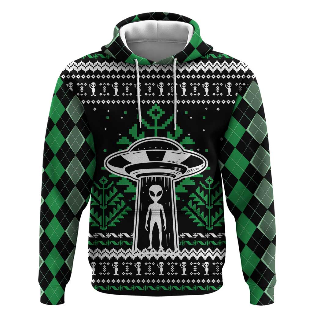Alien Christmas Hoodie Xmas Holiday Patterns - Wonder Print Shop