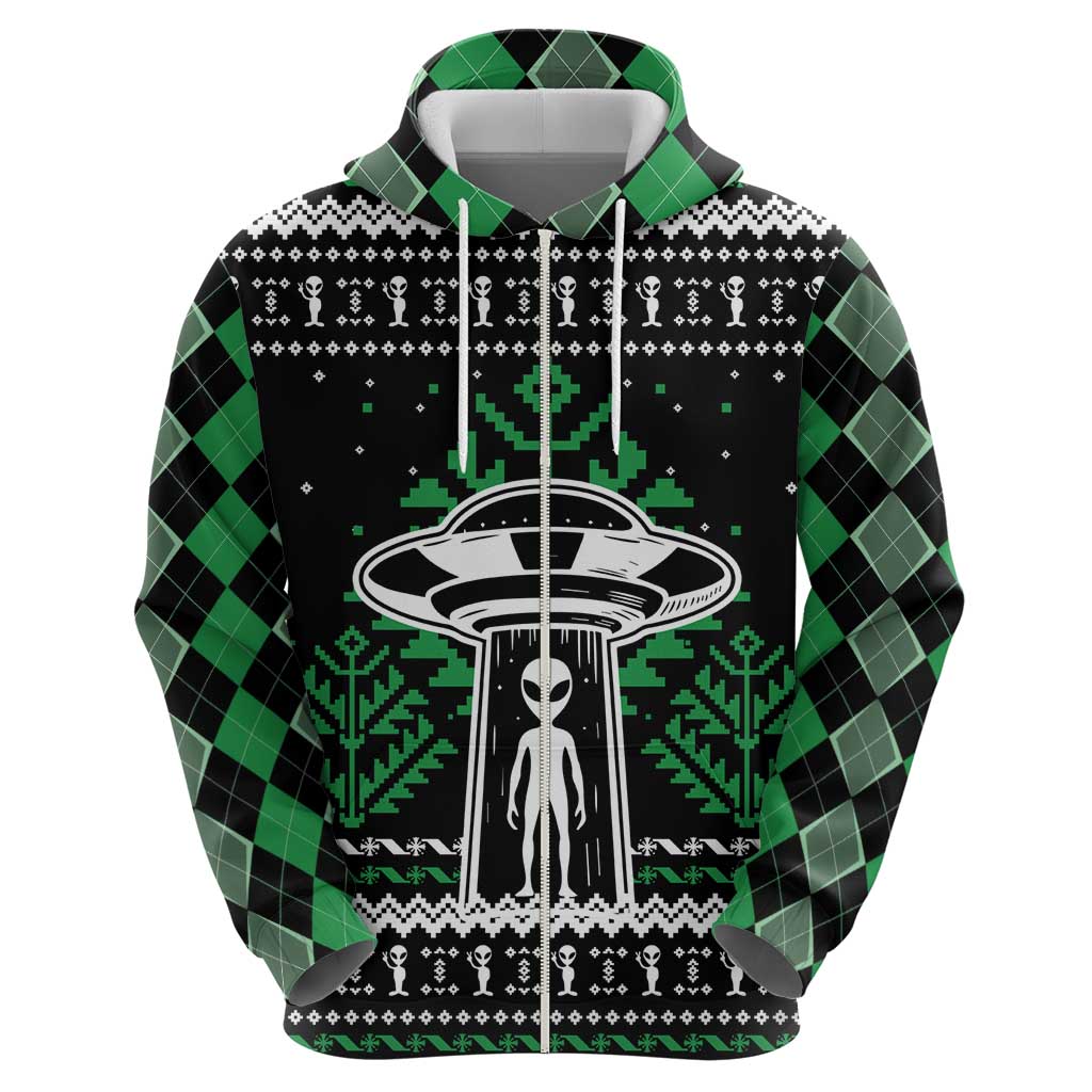 Alien Christmas Hoodie Xmas Holiday Patterns - Wonder Print Shop