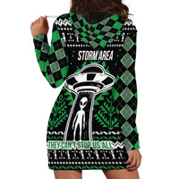 Alien Christmas Hoodie Dress Xmas Holiday Patterns - Wonder Print Shop