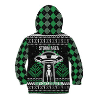 Alien Christmas Kid Hoodie Xmas Holiday Patterns - Wonder Print Shop
