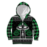 Alien Christmas Kid Hoodie Xmas Holiday Patterns - Wonder Print Shop