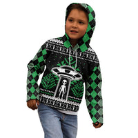 Alien Christmas Kid Hoodie Xmas Holiday Patterns - Wonder Print Shop
