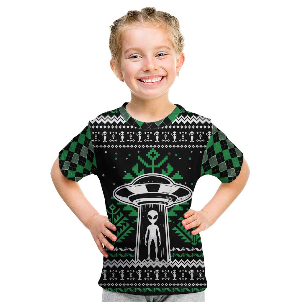 Alien Christmas Kid T Shirt Xmas Holiday Patterns - Wonder Print Shop