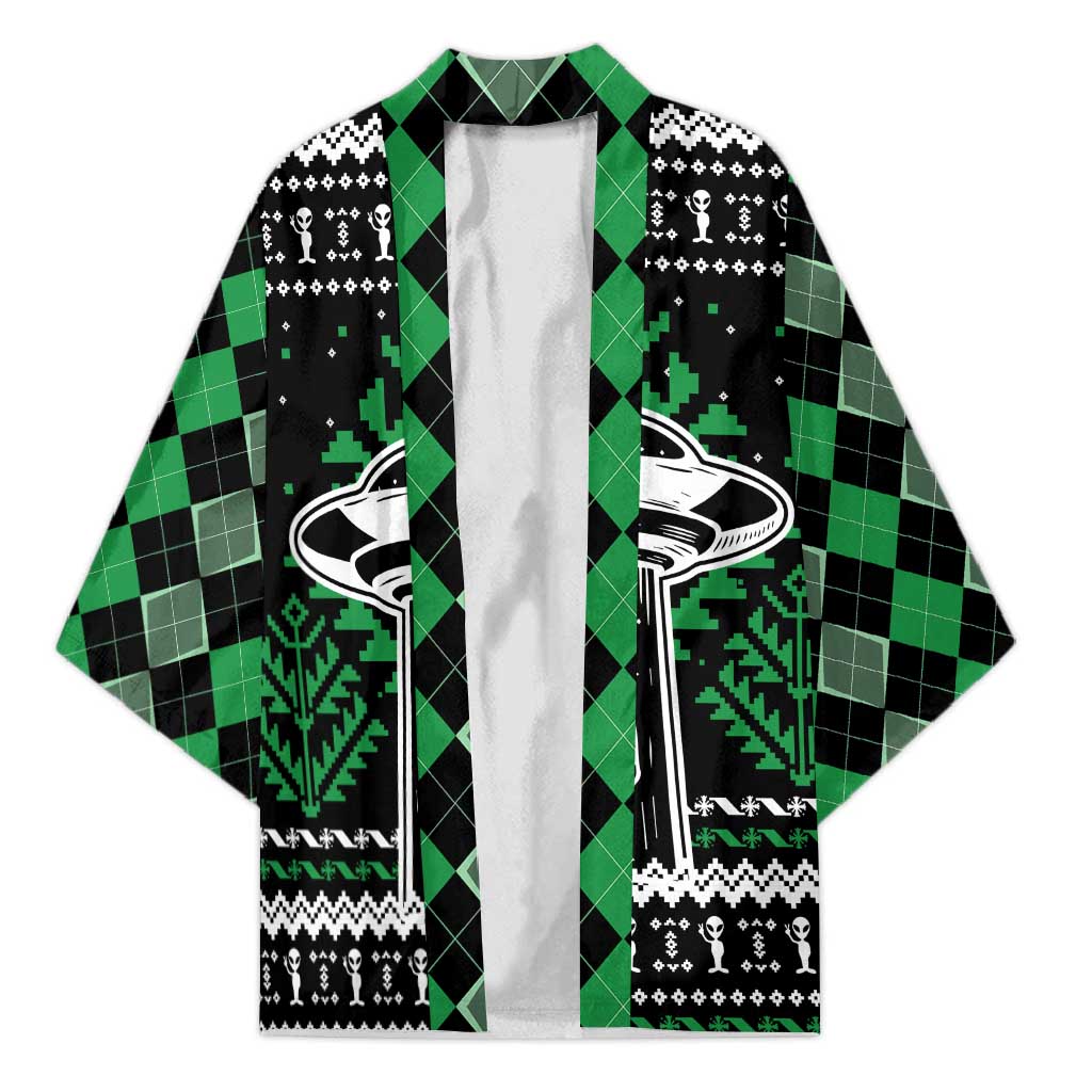 Alien Christmas Kimono Xmas Holiday Patterns - Wonder Print Shop