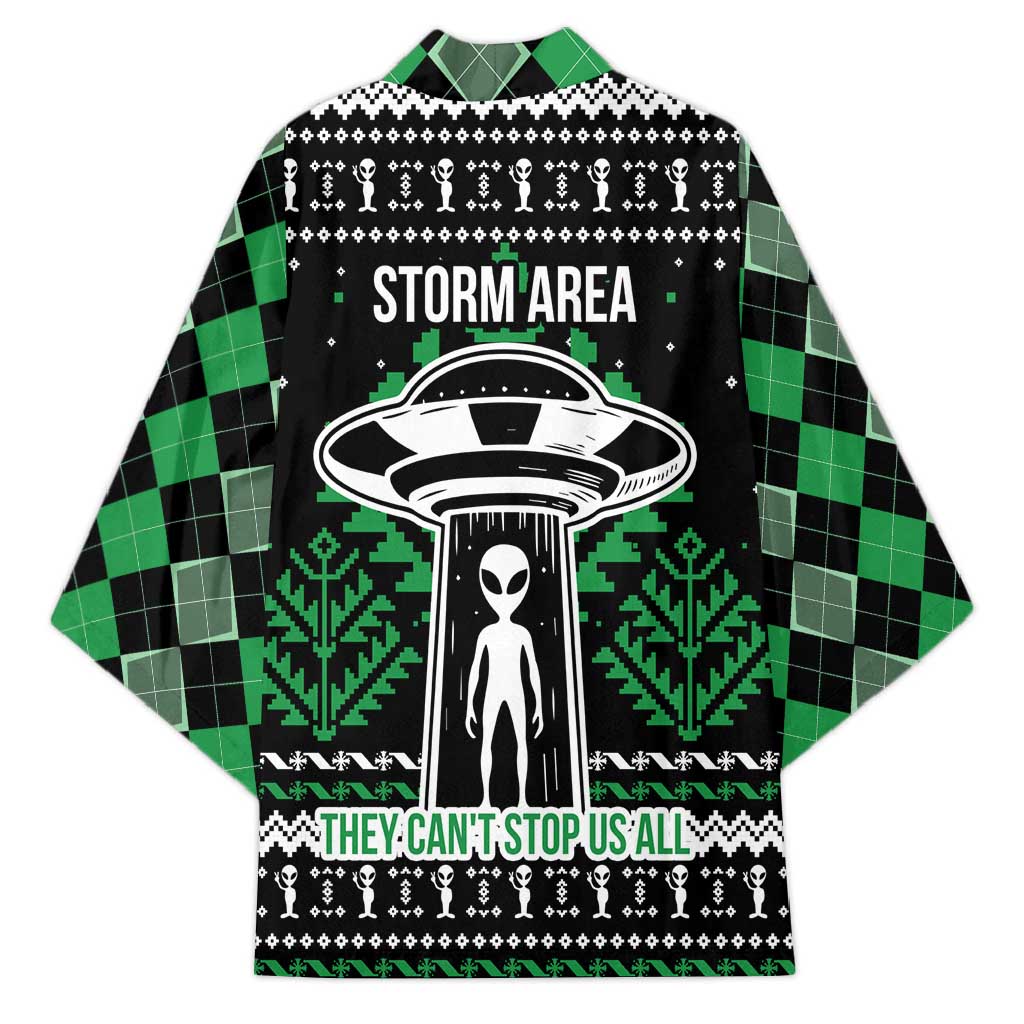 Alien Christmas Kimono Xmas Holiday Patterns - Wonder Print Shop