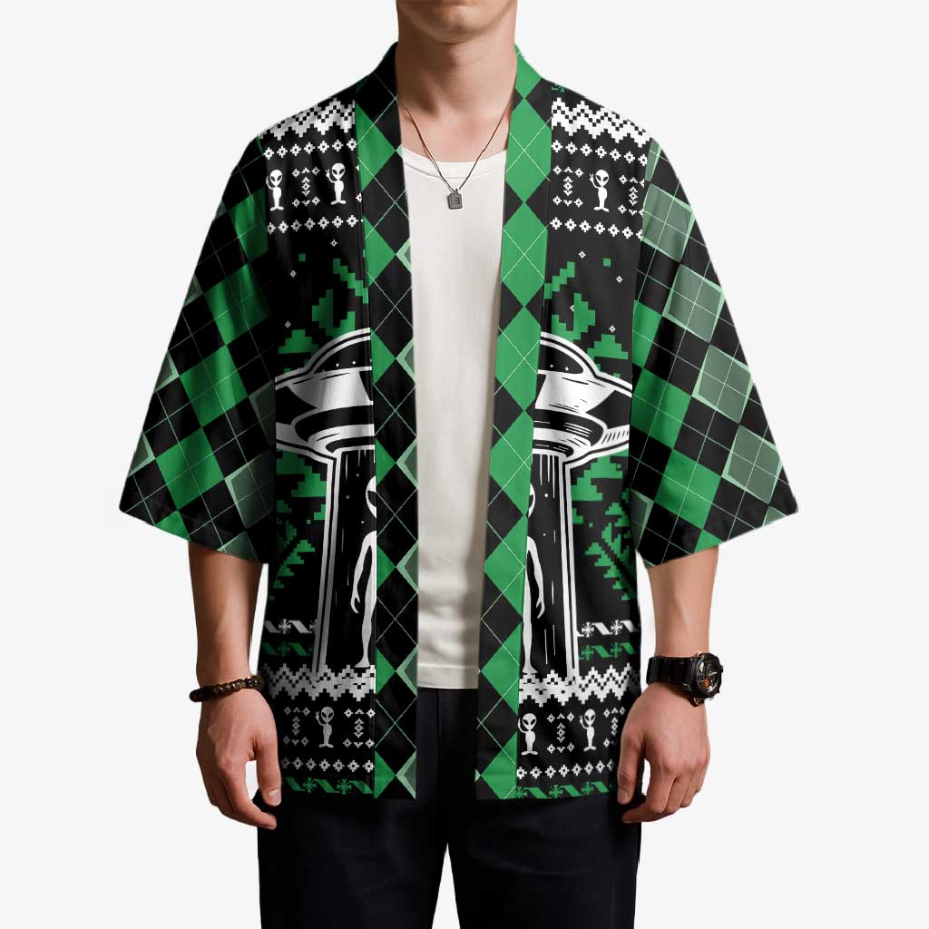 Alien Christmas Kimono Xmas Holiday Patterns - Wonder Print Shop