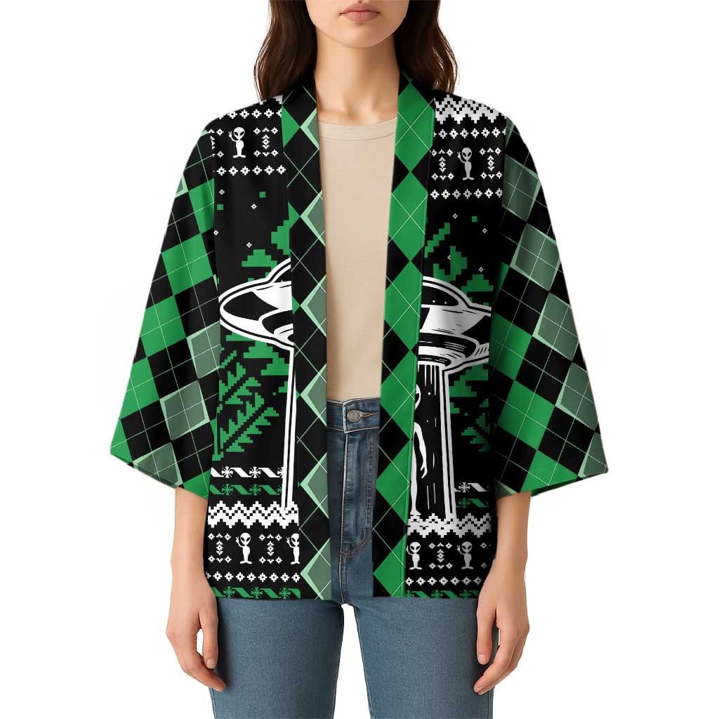 Alien Christmas Kimono Xmas Holiday Patterns - Wonder Print Shop