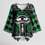 Alien Christmas Kimono Sleeve Blouse Xmas Holiday Patterns - Wonder Print Shop