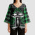 Alien Christmas Kimono Sleeve Blouse Xmas Holiday Patterns - Wonder Print Shop