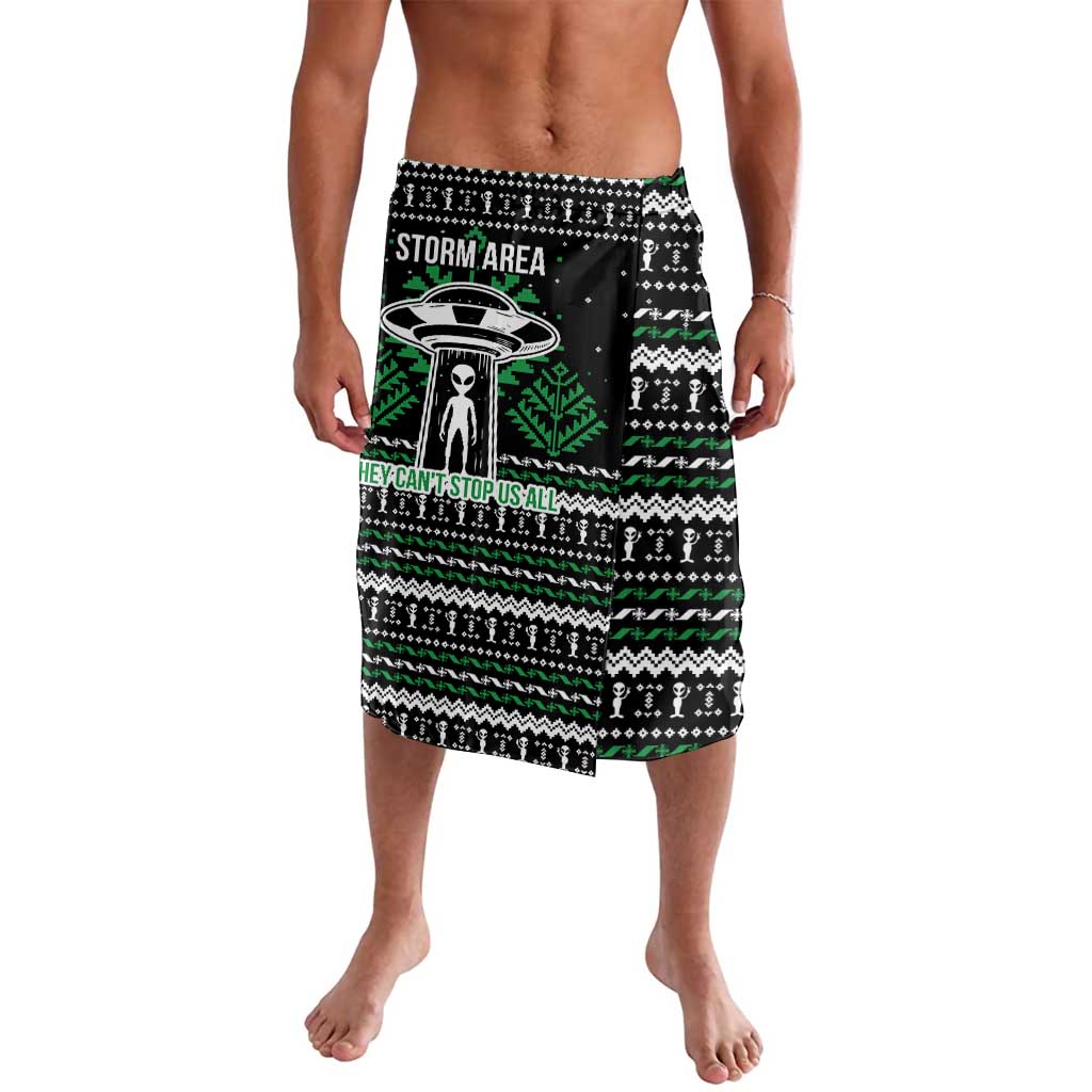 Alien Christmas Lavalava Xmas Holiday Patterns - Wonder Print Shop