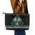 Alien Christmas Leather Tote Bag Xmas Holiday Patterns - Wonder Print Shop