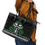 Alien Christmas Leather Tote Bag Xmas Holiday Patterns - Wonder Print Shop