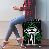 Alien Christmas Luggage Cover Xmas Holiday Patterns - Wonder Print Shop