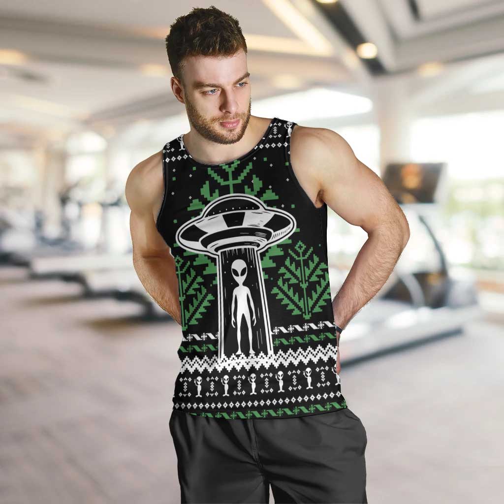 Alien Christmas Men Tank Top Xmas Holiday Patterns - Wonder Print Shop