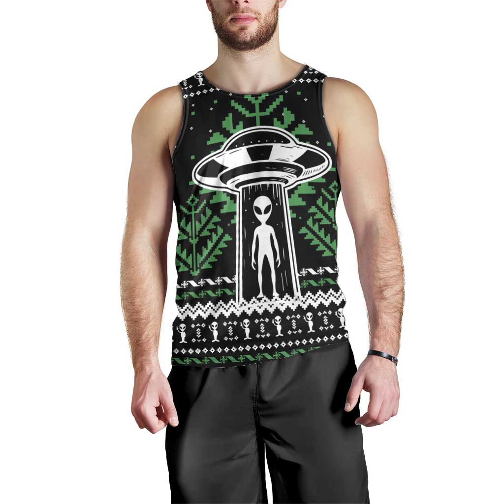 Alien Christmas Men Tank Top Xmas Holiday Patterns - Wonder Print Shop