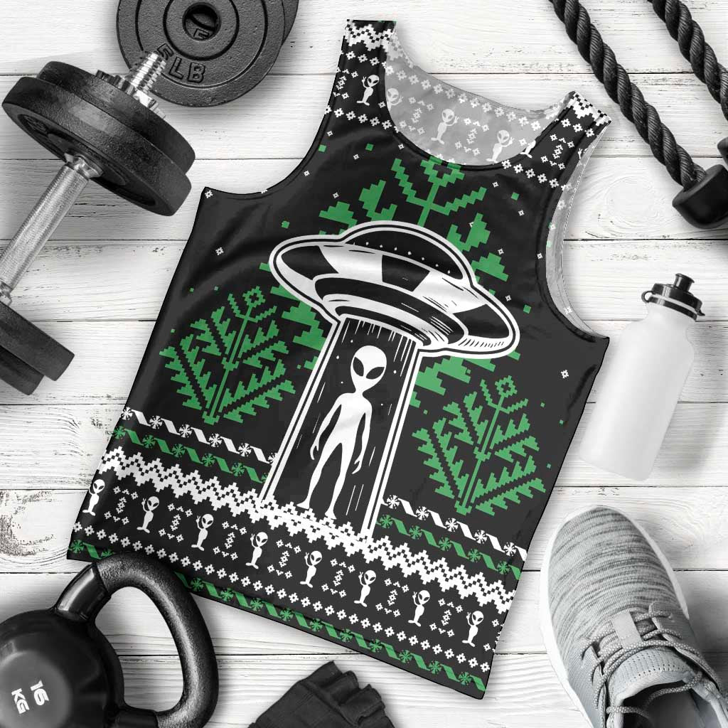 Alien Christmas Men Tank Top Xmas Holiday Patterns - Wonder Print Shop