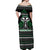 Alien Christmas Off Shoulder Maxi Dress Xmas Holiday Patterns - Wonder Print Shop
