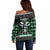 Alien Christmas Off Shoulder Sweater Xmas Holiday Patterns - Wonder Print Shop