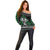 Alien Christmas Off Shoulder Sweater Xmas Holiday Patterns - Wonder Print Shop