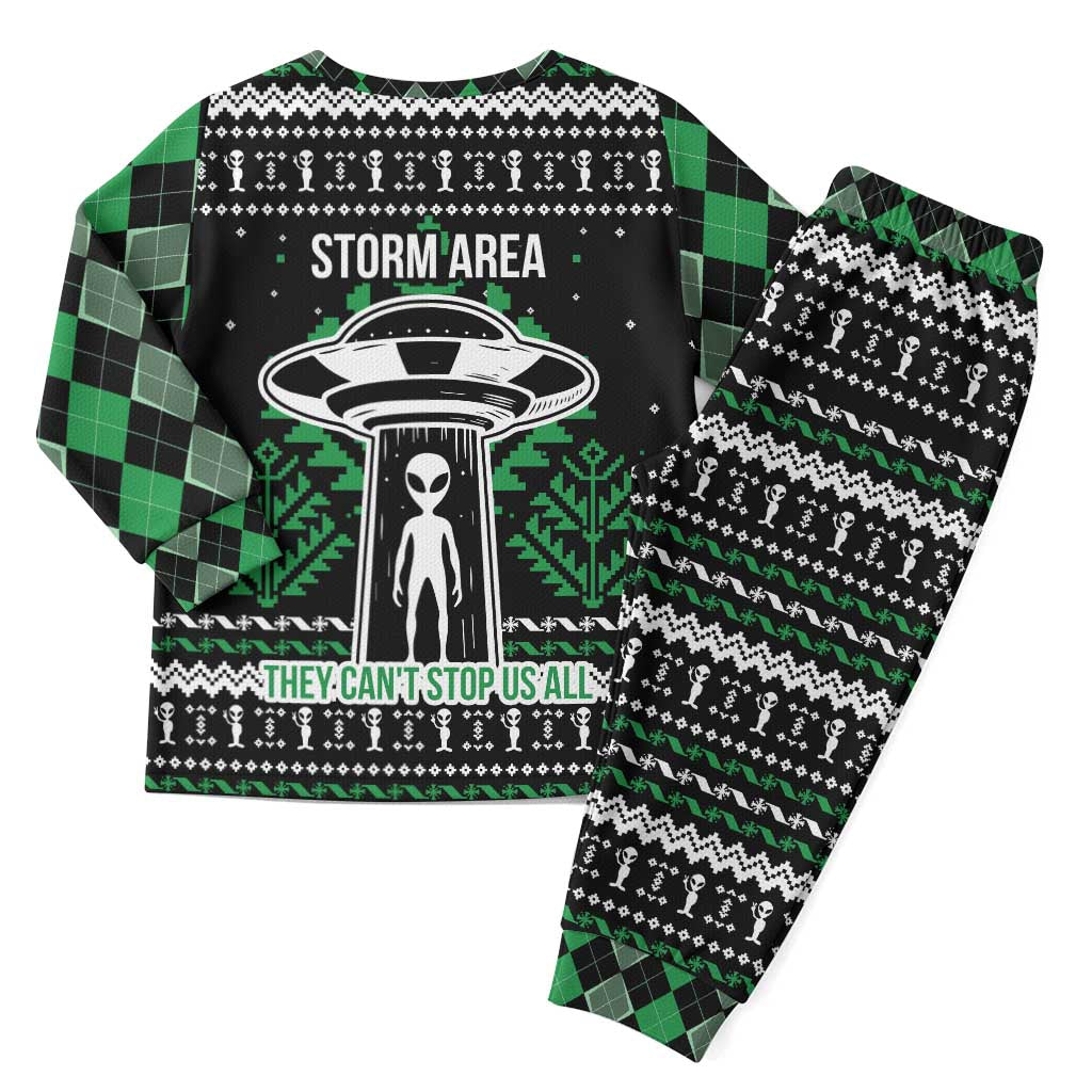 Alien Christmas Pajama Set Xmas Holiday Patterns - Wonder Print Shop