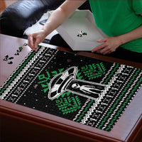 Alien Christmas Puzzle Xmas Holiday Patterns - Wonder Print Shop