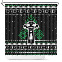Alien Christmas Shower Curtain Xmas Holiday Patterns - Wonder Print Shop