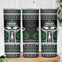 Alien Christmas Skinny Tumbler Xmas Holiday Patterns - Wonder Print Shop