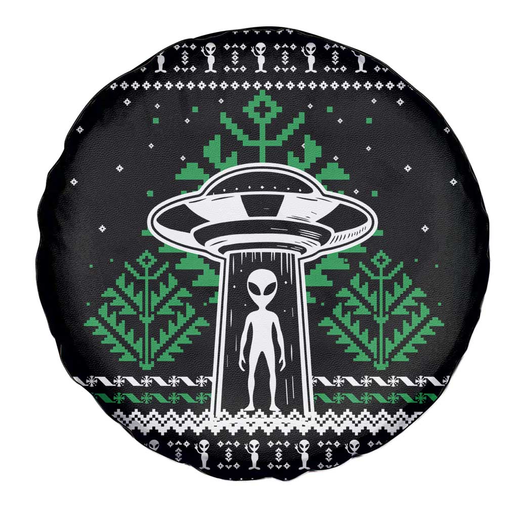 Alien Christmas Spare Tire Cover Xmas Holiday Patterns - Wonder Print Shop