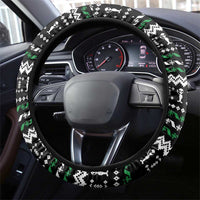 Alien Christmas Steering Wheel Cover Xmas Holiday Patterns - Wonder Print Shop