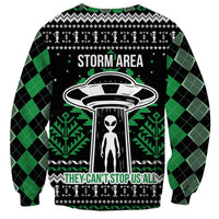 Alien Christmas Sweatshirt Xmas Holiday Patterns - Wonder Print Shop