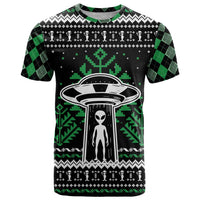 Alien Christmas T Shirt Xmas Holiday Patterns - Wonder Print Shop
