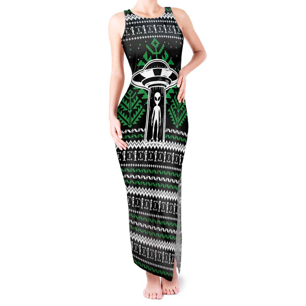 Alien Christmas Tank Maxi Dress Xmas Holiday Patterns - Wonder Print Shop