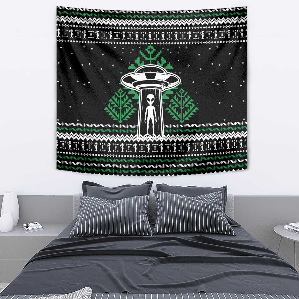 Alien Christmas Tapestry Xmas Holiday Patterns - Wonder Print Shop