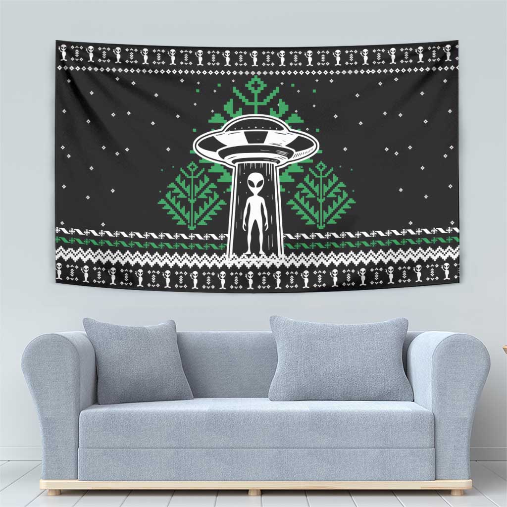 Alien Christmas Tapestry Xmas Holiday Patterns - Wonder Print Shop
