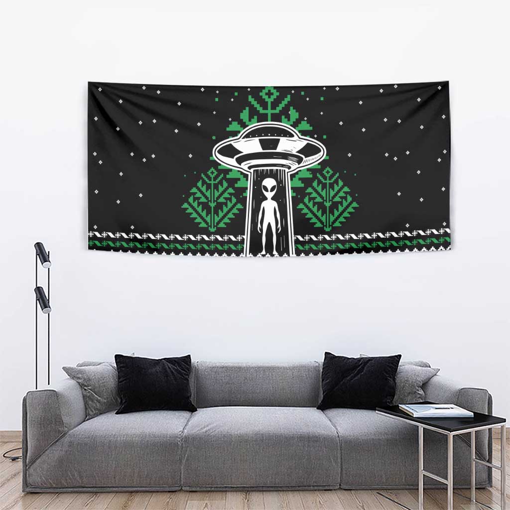 Alien Christmas Tapestry Xmas Holiday Patterns - Wonder Print Shop