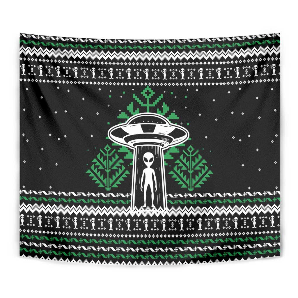 Alien Christmas Tapestry Xmas Holiday Patterns - Wonder Print Shop