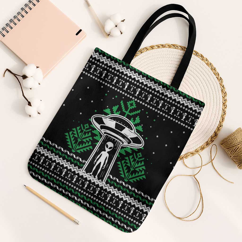 Alien Christmas Tote Bag Xmas Holiday Patterns - Wonder Print Shop