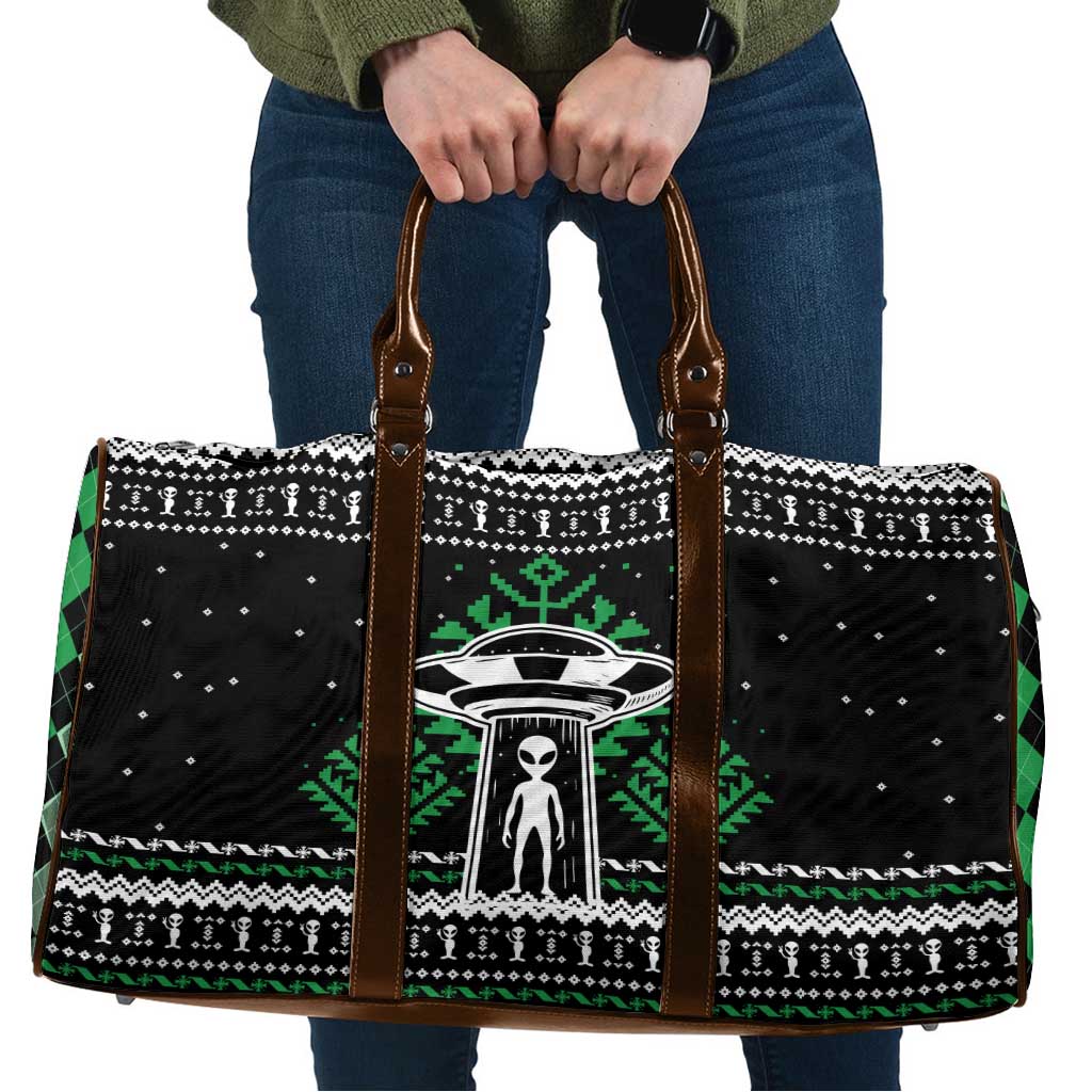 Alien Christmas Travel Bag Xmas Holiday Patterns - Wonder Print Shop