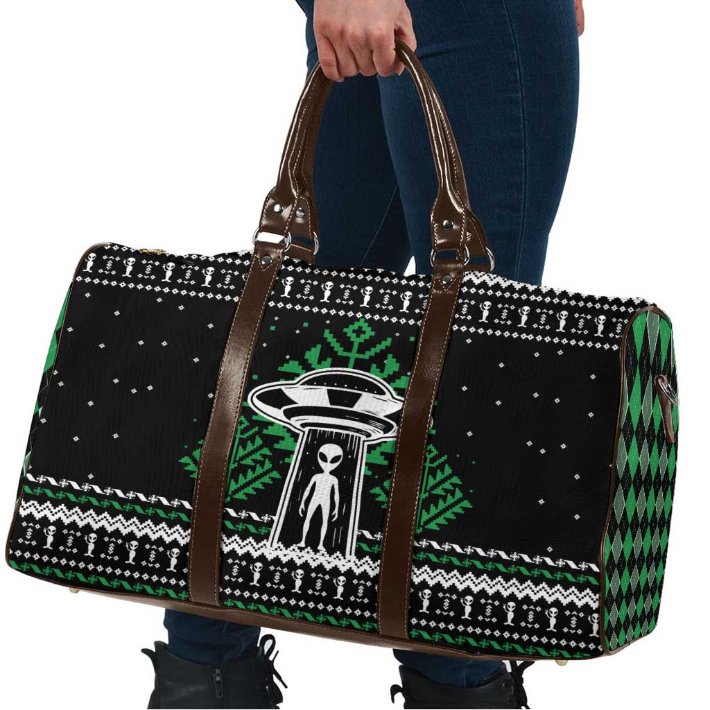 Alien Christmas Travel Bag Xmas Holiday Patterns - Wonder Print Shop