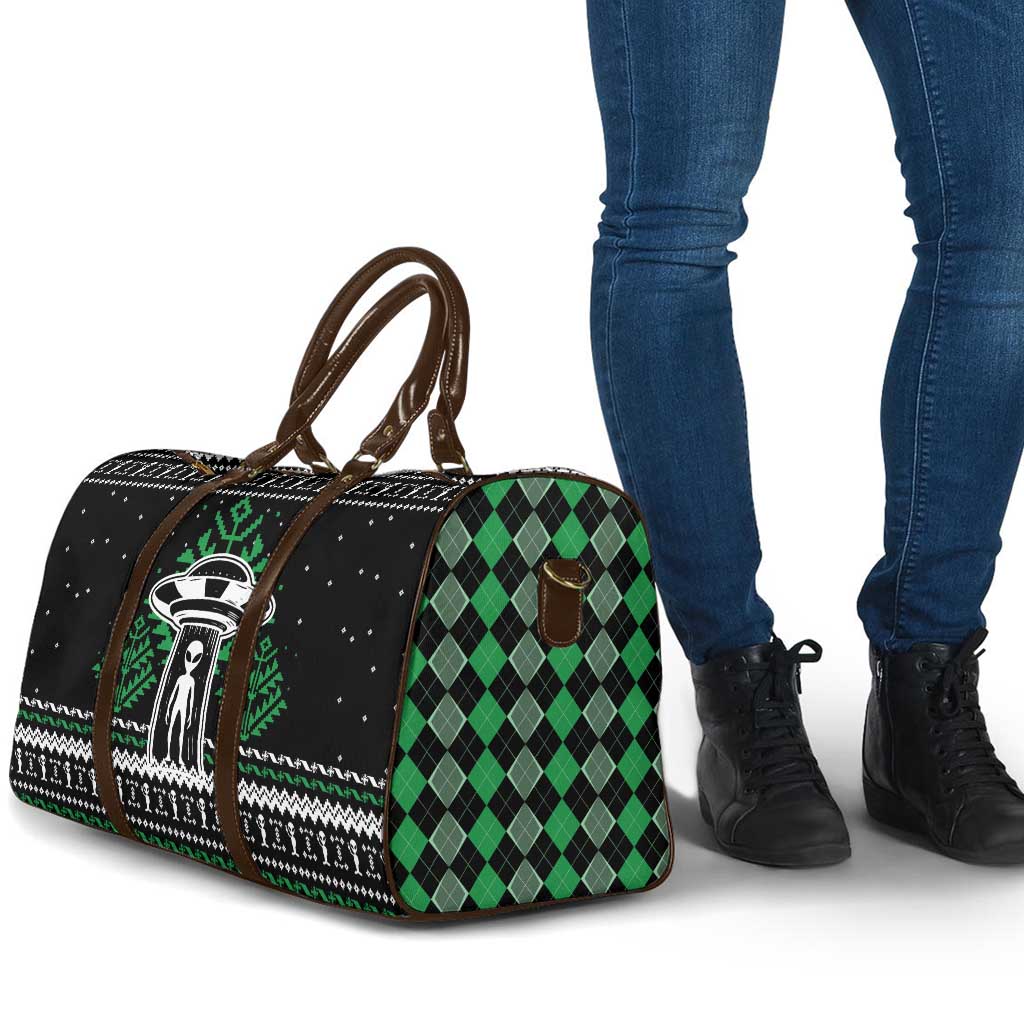 Alien Christmas Travel Bag Xmas Holiday Patterns - Wonder Print Shop