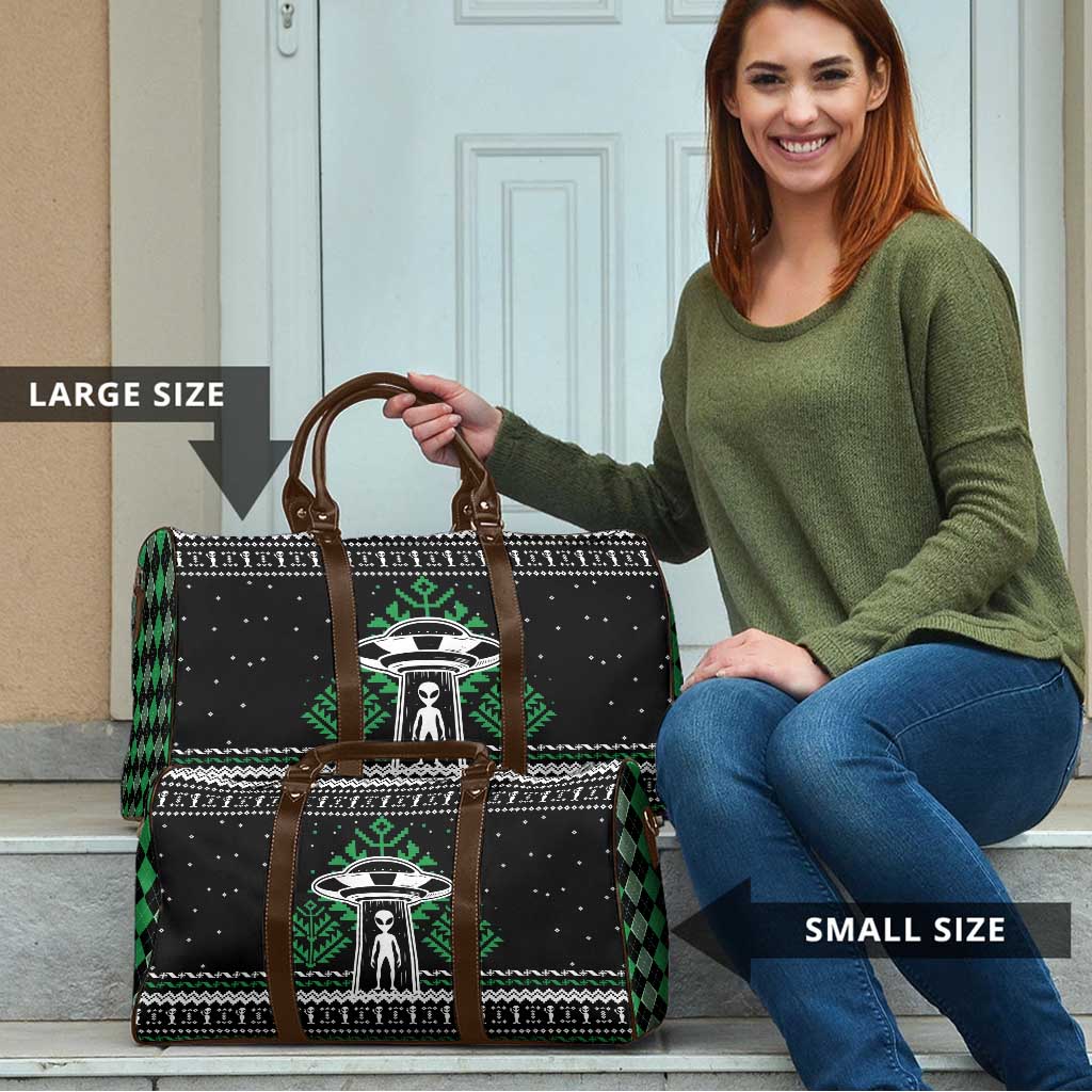 Alien Christmas Travel Bag Xmas Holiday Patterns - Wonder Print Shop