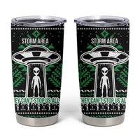 Alien Christmas Tumbler Cup Xmas Holiday Patterns - Wonder Print Shop