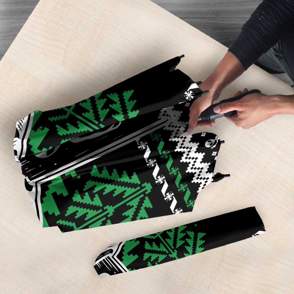 Alien Christmas Umbrella Xmas Holiday Patterns - Wonder Print Shop