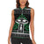 Alien Christmas Women Sleeveless Polo Shirt Xmas Holiday Patterns - Wonder Print Shop