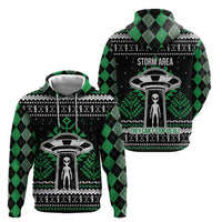 Alien Christmas Zip Hoodie Xmas Holiday Patterns - Wonder Print Shop