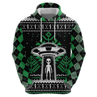 Alien Christmas Zip Hoodie Xmas Holiday Patterns - Wonder Print Shop