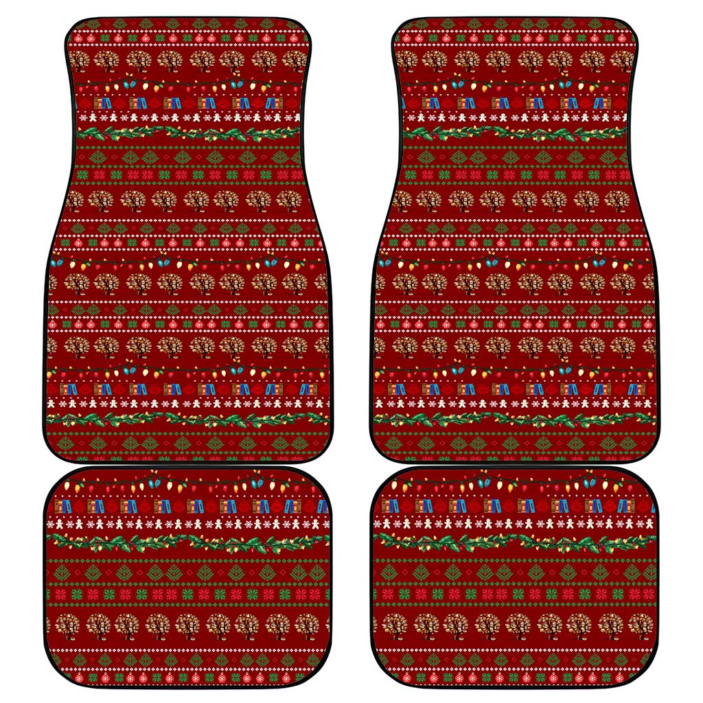 All I Want For Christmas Is Books Christmas Car Mats Xmas Holiday Patterns - Wonder Print Shop